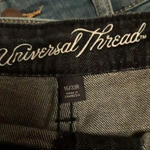 NWOT UNIVERSAL THREAD DARK BLUE DENIM SHORTS